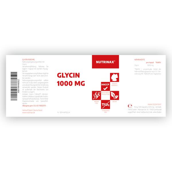 Glycin 1000mg 120 Kapseln